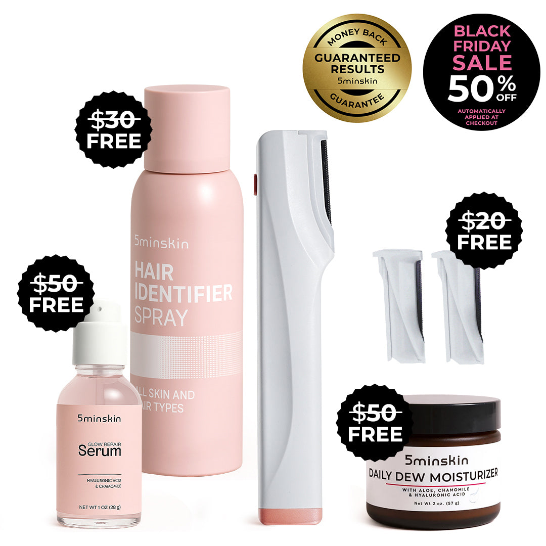 5MINSKIN ELECTRIC DERMAPLANING TOOL - 50% OFF BLACK FRIDAY SALE + 4 FREE GIFTS (WORTH $150)