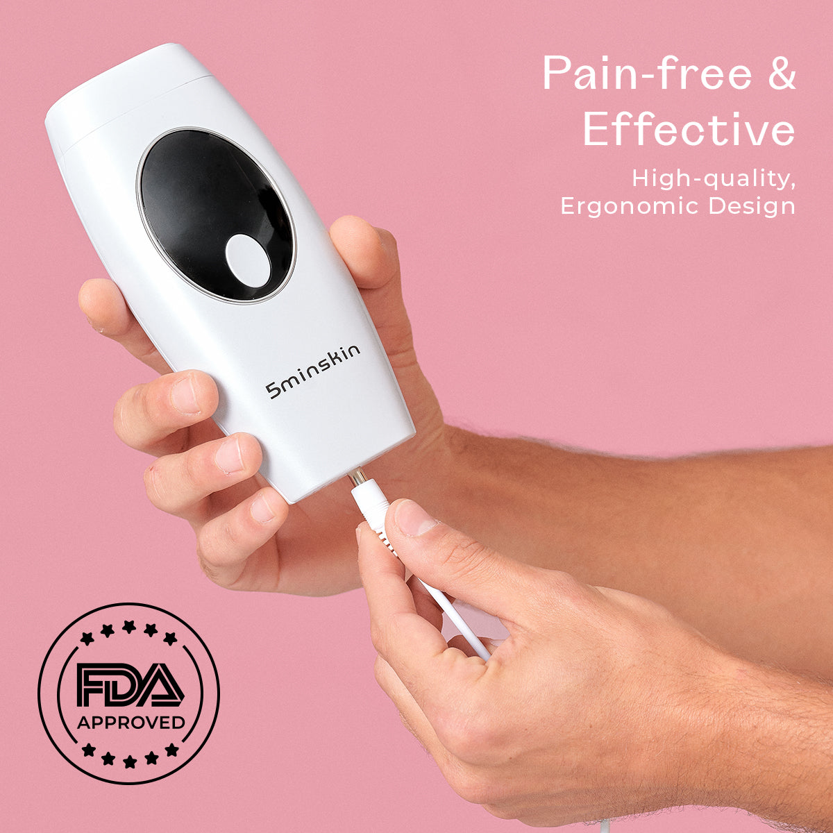 5MINSKIN AT-HOME LASER HAIR REMOVAL HANDSET - 50% OFF MOTHER'S DAY SALE