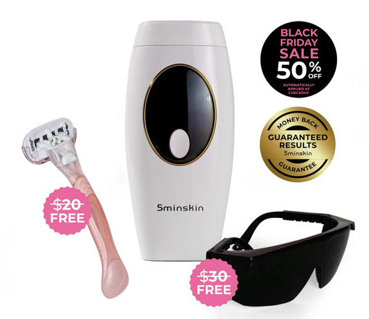 5MINSKIN AT-HOME LASER HAIR REMOVAL HANDSET - 50% OFF BLACK FRIDAY SALE