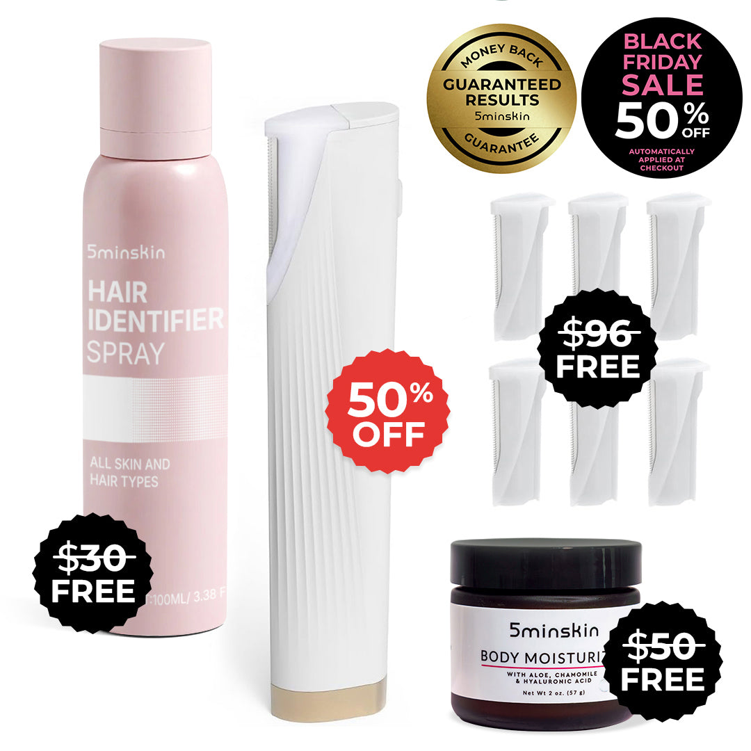 5MINSKIN ELECTRIC DERMAPLANING TOOL - 50% OFF BLACK FRIDAY SALE + 2 FREE GIFTS (WORTH $126)