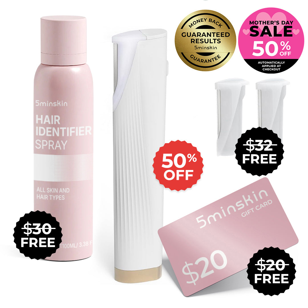 5MINSKIN ELECTRIC DERMAPLANING TOOL + 3 FREE GIFTS - 50% OFF MOTHER'S DAY SALE