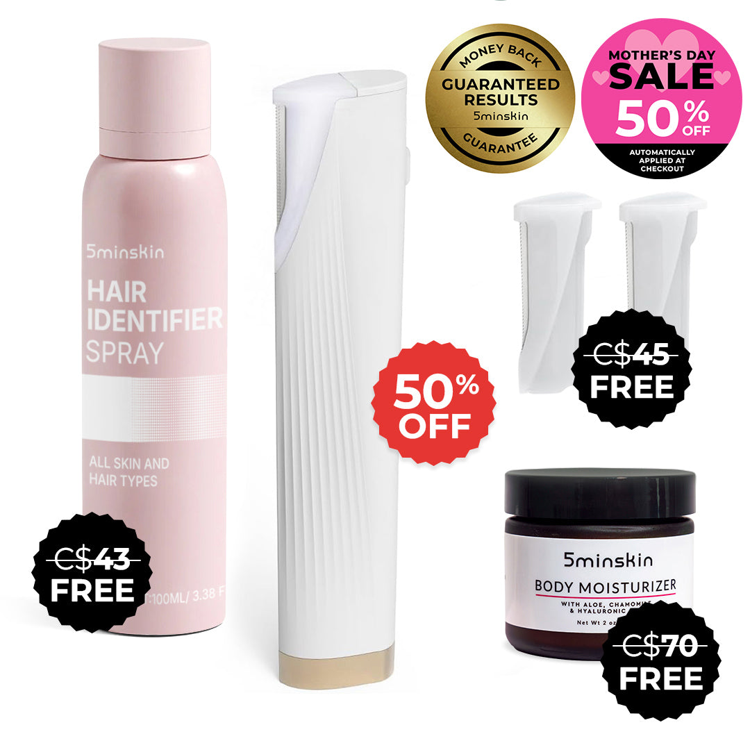 5MINSKIN ELECTRIC DERMAPLANING TOOL - 50% OFF MOTHER'S DAY SALE + 3 FREE GIFTS (WORTH 158 CAD)